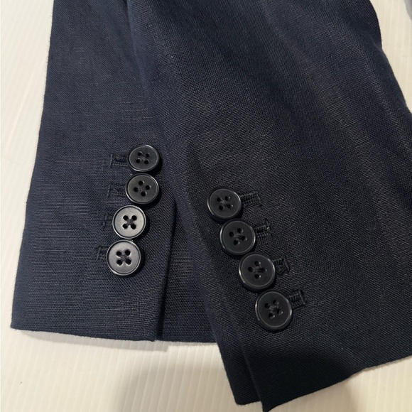 J.Crew Women’s 100% Linen Navy Blazer Size 4 – Lightweight Tailored Jacket - Picture 9 of 9